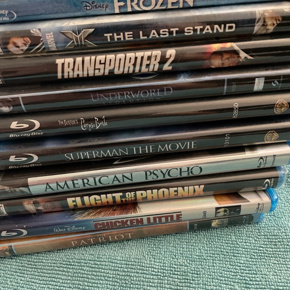 Bluray movies - Brand new - sealed